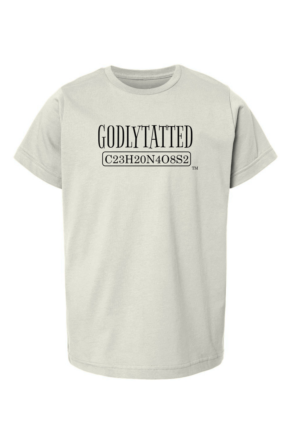 godlytatted - kids - Natural - Black logo