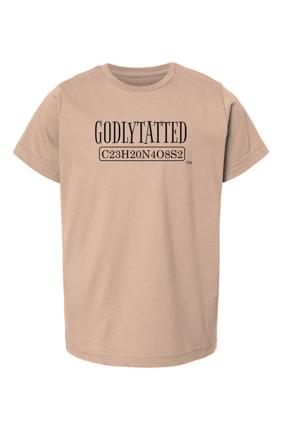 godlytatted - kids - Peachy - Black logo