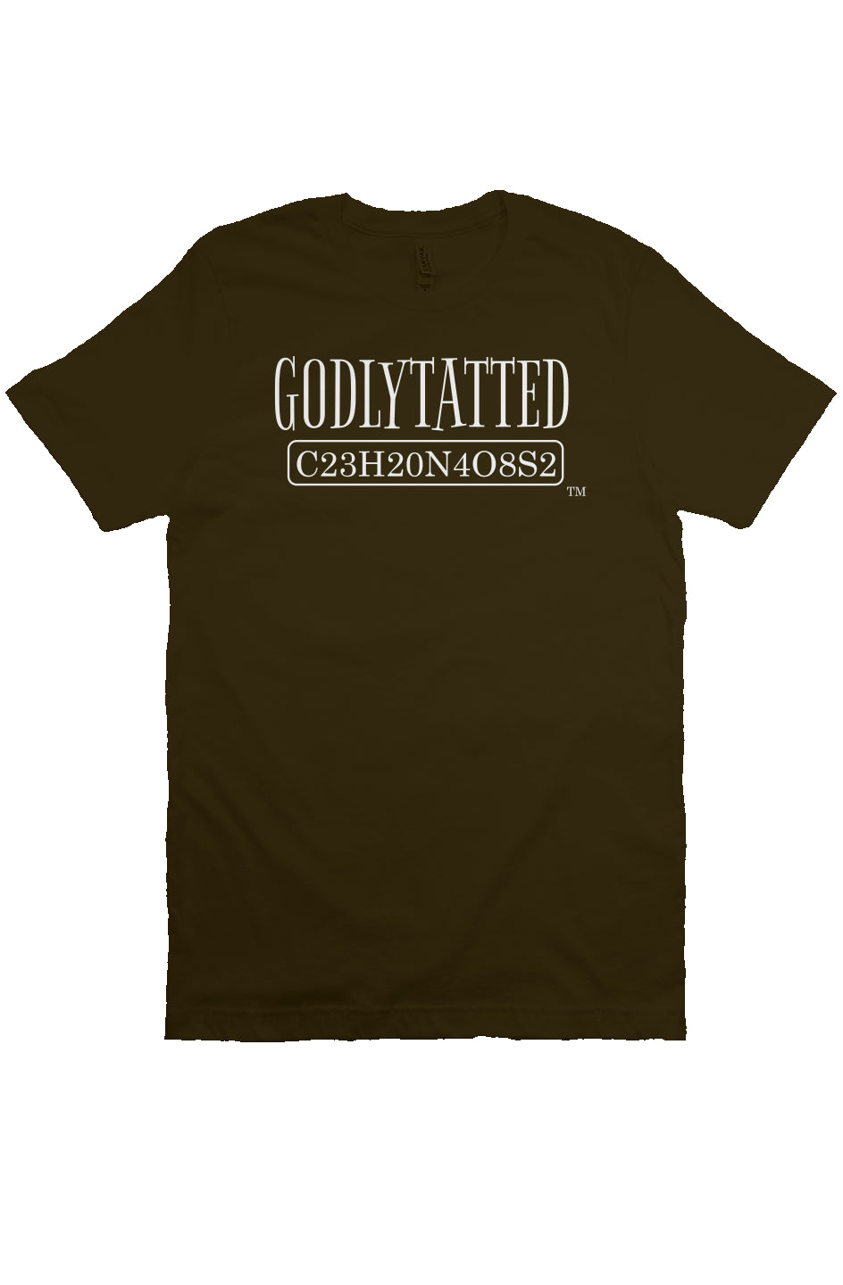 Godlytatted - Adult - Brown - White Logo
