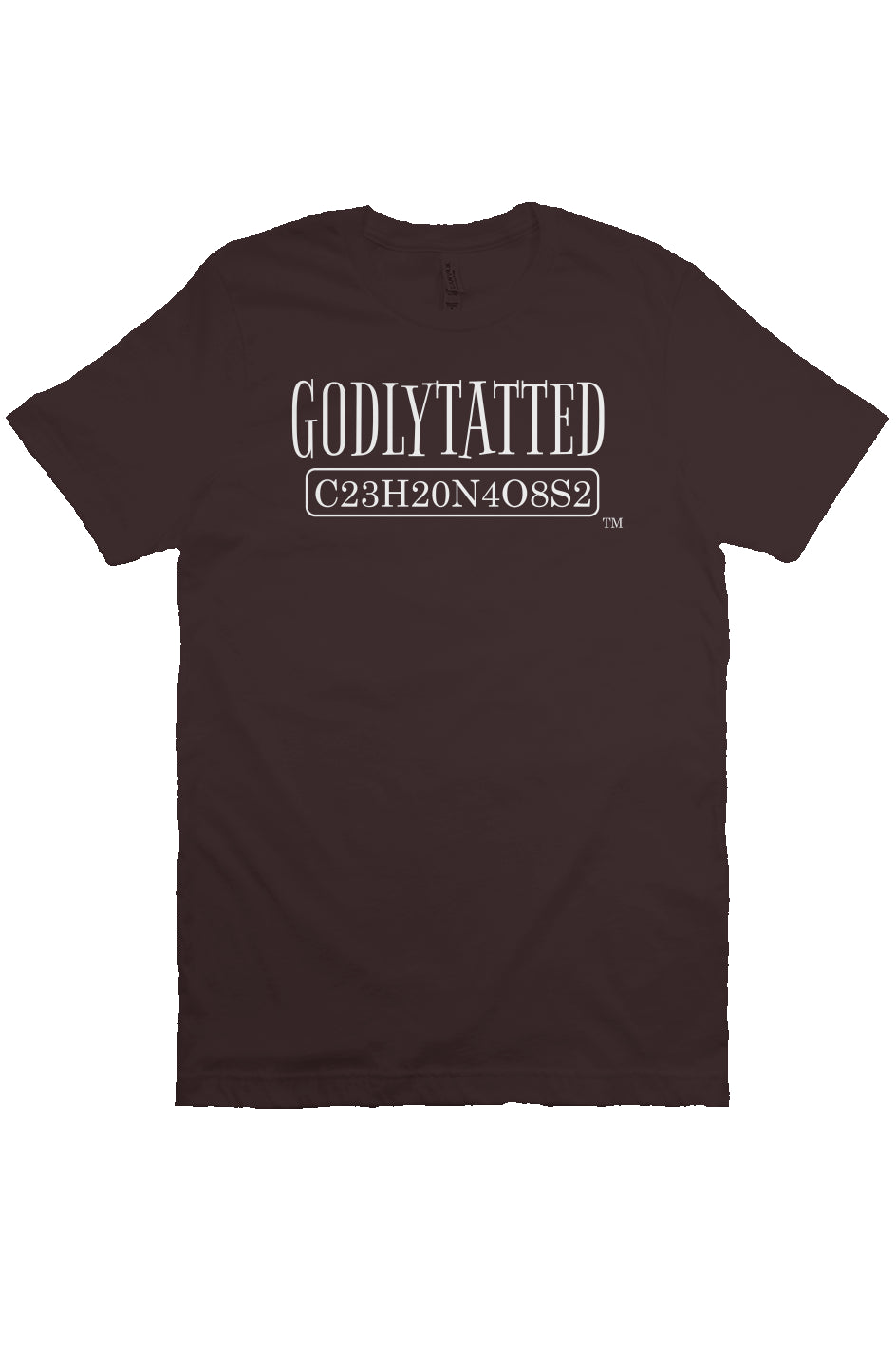 Godlytatted - Adult - Oxblood Black - White Logo