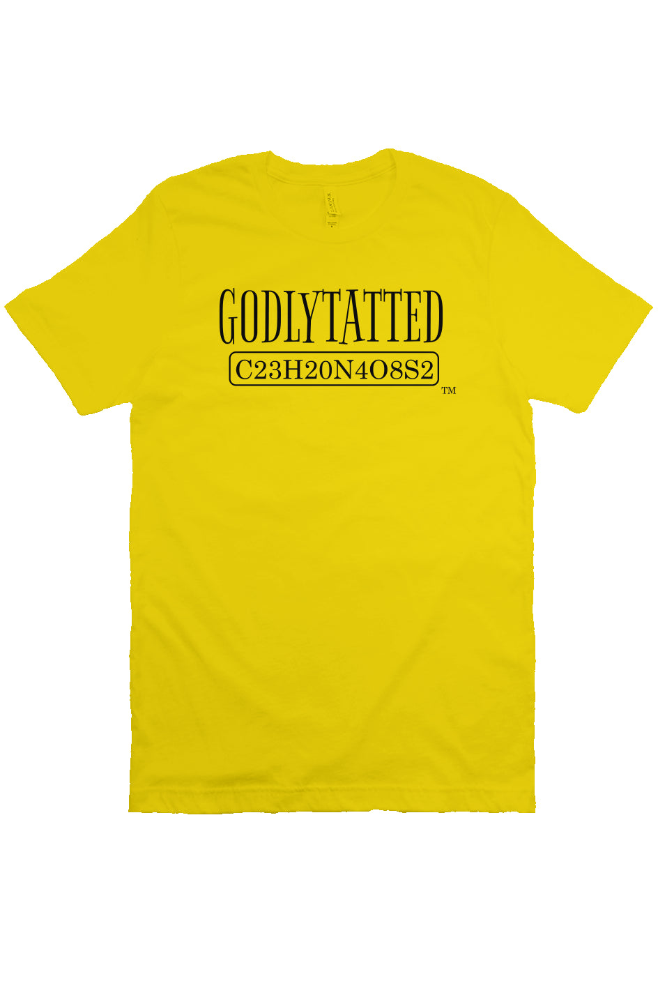 godlytatted - adult - gold - Black logo