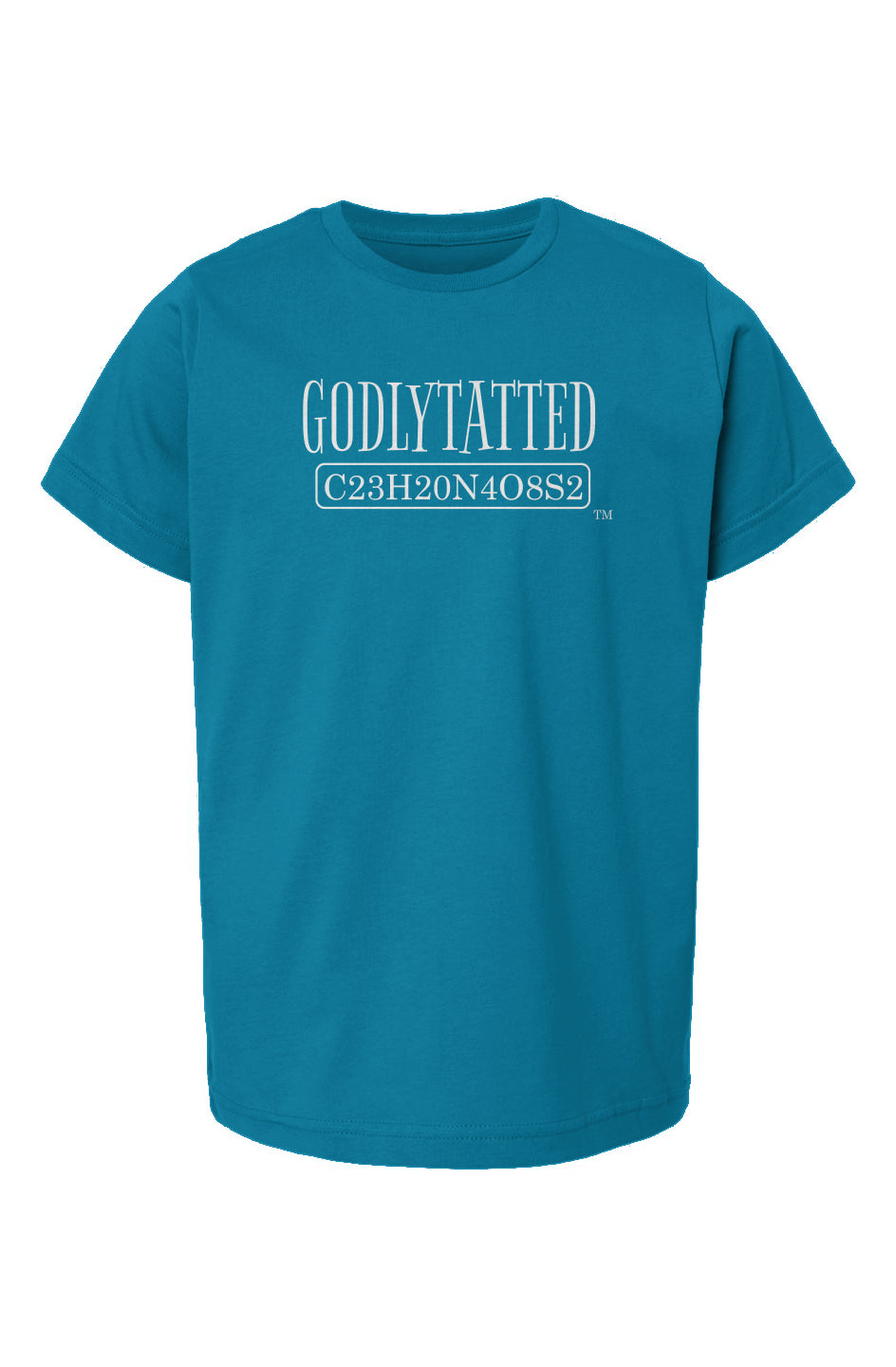 godlytatted - kids - Cobalt - white logo